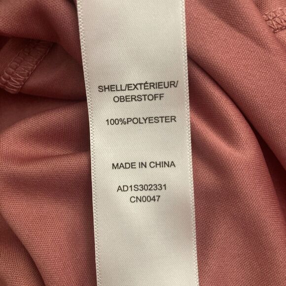 Adrianna Papell Sheer Lace Blouse Size SMALL Rose Pink Retro Mesh Coquette - Picture 8 of 11